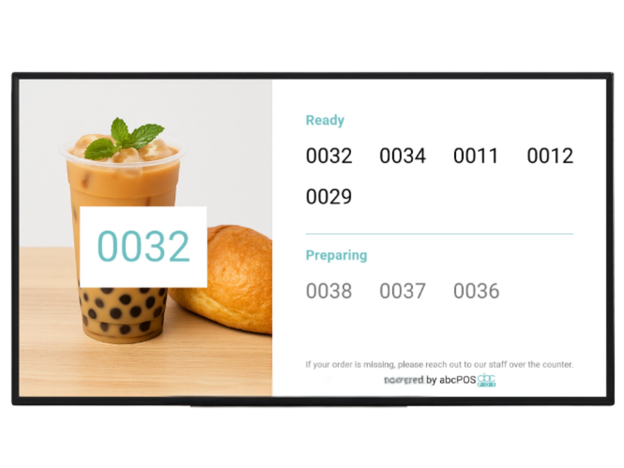 Pick up screen